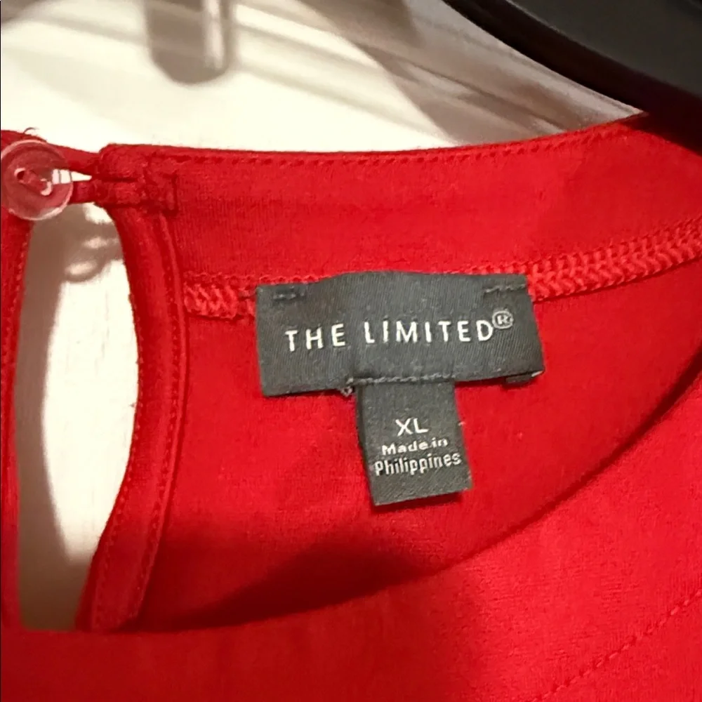 The Limited Red Blouse with Bell Sleeves - Picture 2 of 11